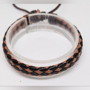 Men's Bracelet Leather Brown New‎ f68